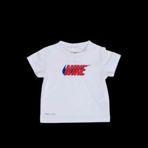 Nike Dri-Fit White Boy's Short Sleeve T- Shirt 12 Month